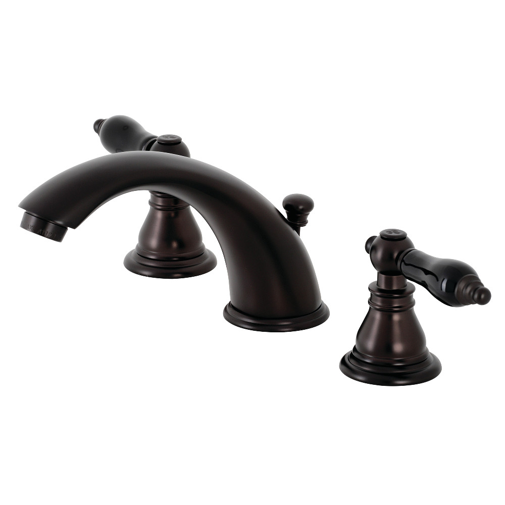 Kingston Brass KB965AKL Duchess Widespread Bathroom Faucet with Plastic Pop-Up, Oil Rubbed Bronze