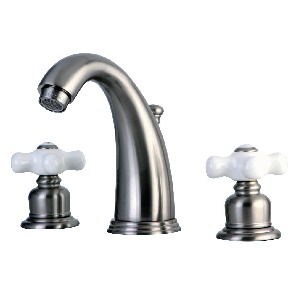 Kingston Brass KB988PX Victorian 2-Handle 8 in. Widespread Bathroom Faucet, Brushed Nickel