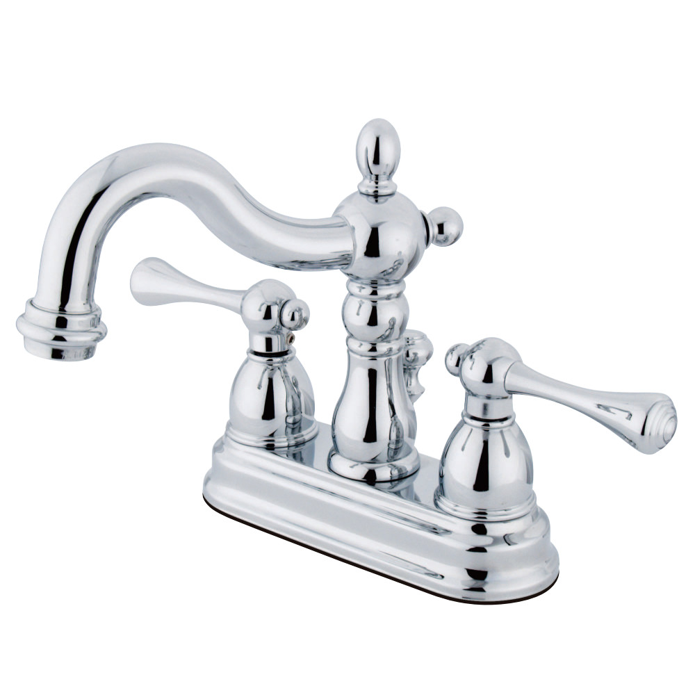 Kingston Brass KB1601BL 4 in. Centerset Bathroom Faucet, Polished Chrome
