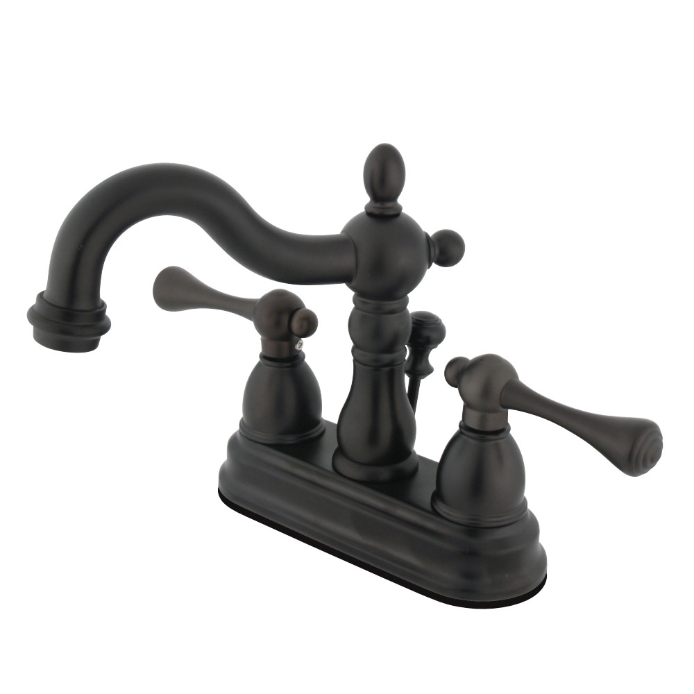 Kingston Brass KB1605BL 4 in. Centerset Bathroom Faucet, Oil Rubbed Bronze