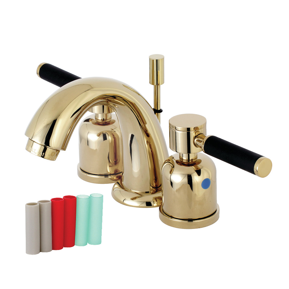 Kingston Brass KB8912DKL Kaiser Widespread Bathroom Faucet, Polished Brass