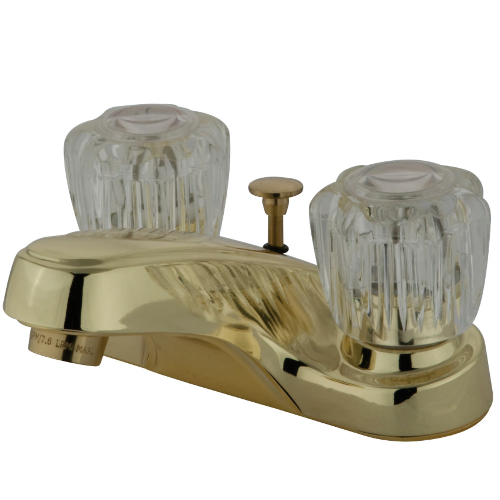 Kingston Brass KB162B 4 in. Centerset Bathroom Faucet, Polished Brass