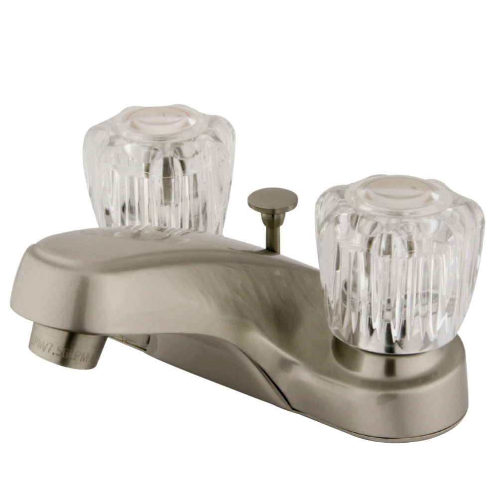 Kingston Brass KB168B 4 in. Centerset Bathroom Faucet, Brushed Nickel