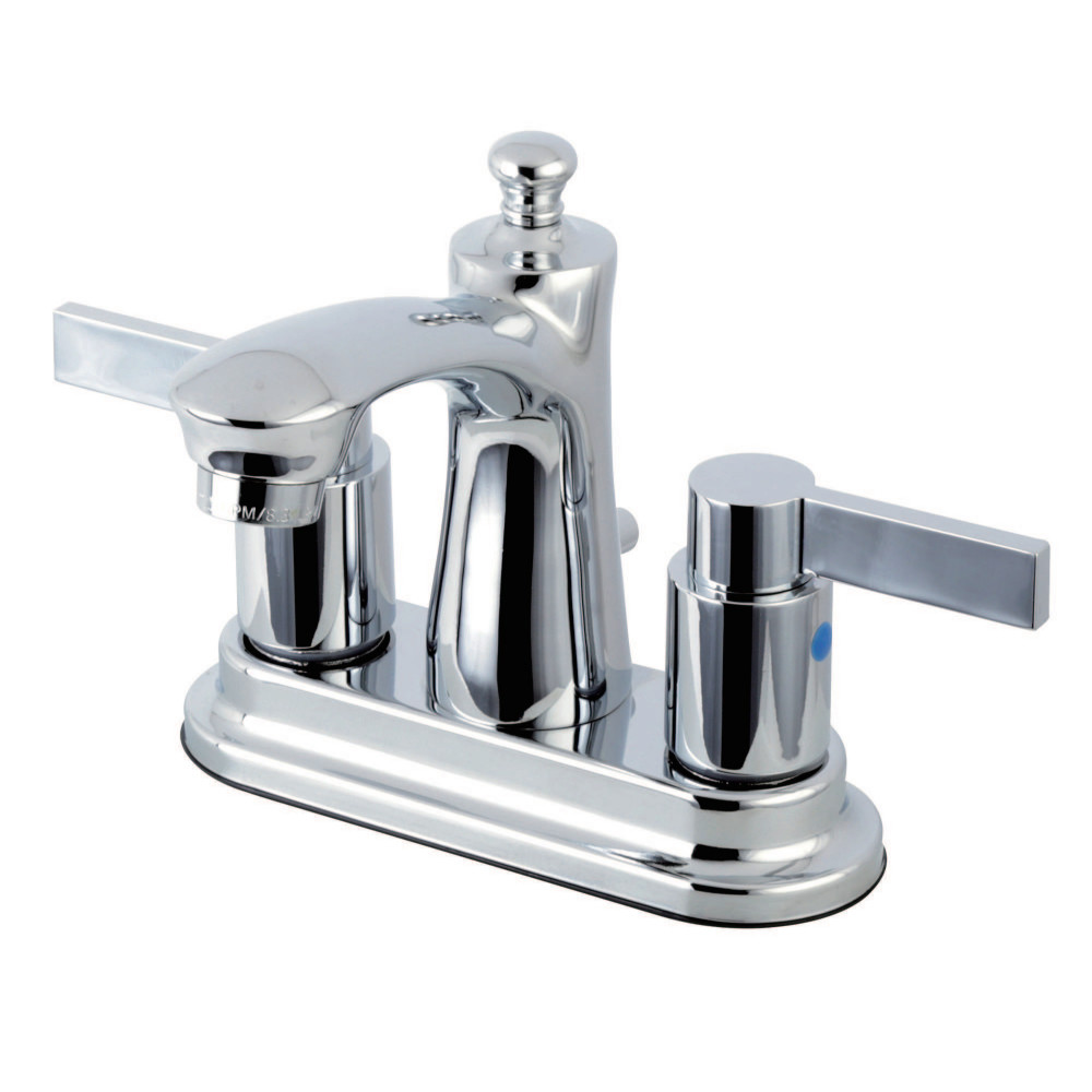 Kingston Brass FB7621NDL 4 in. Centerset Bathroom Faucet, Polished Chrome