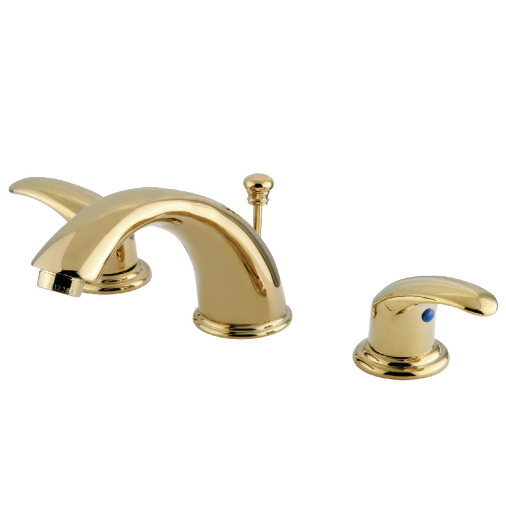 Kingston Brass KB962LL Widespread Bathroom Faucet, Polished Brass