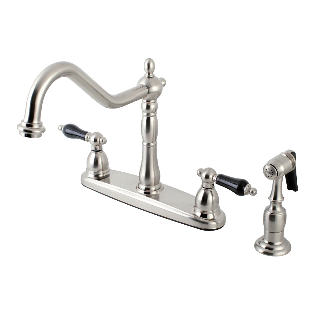 Kingston Brass KB1758PKLBS Duchess Centerset Kitchen Faucet, Brushed Nickel