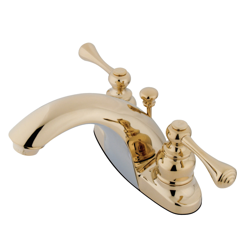 Kingston Brass KB7642BL 4 in. Centerset Bathroom Faucet, Polished Brass