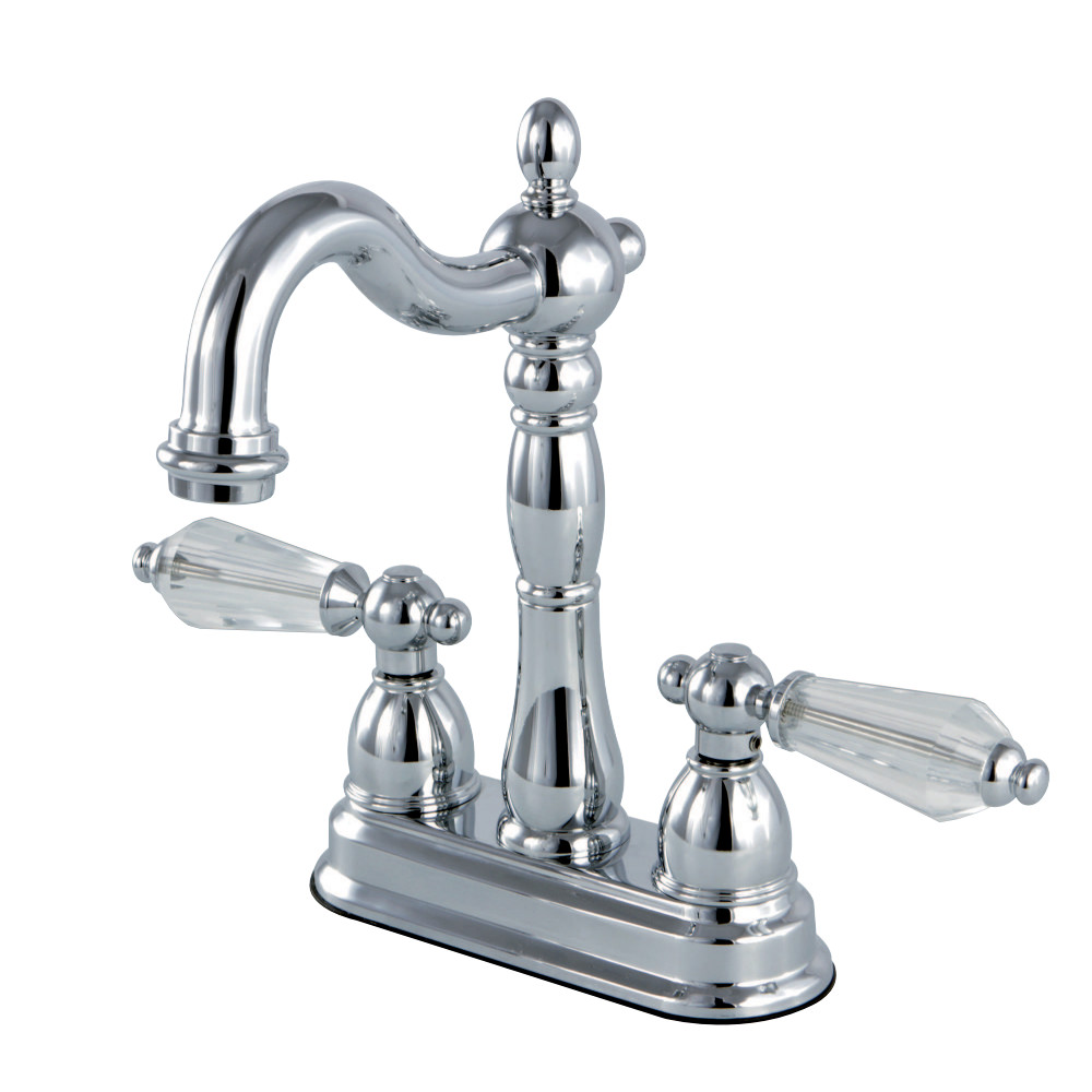 Kingston Brass KB1491WLL Wilshire Two-Handle Bar Faucet, Polished Chrome