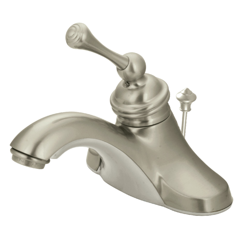 Kingston Brass KB3548 4 in. Centerset Bathroom Faucet, Brushed Nickel