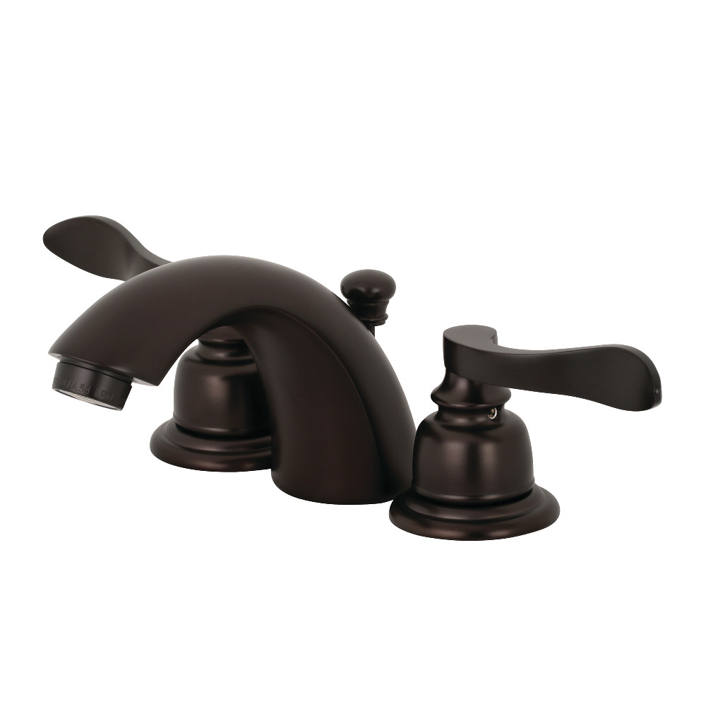 Kingston Brass KB955NFL Mini-Widespread Bathroom Faucet, Oil Rubbed Bronze