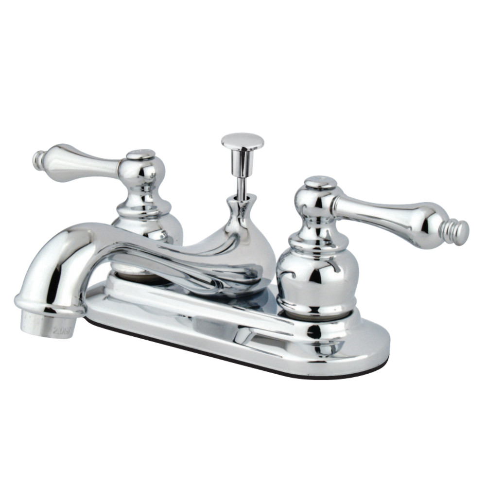 Kingston Brass KB601AL Restoration 4 in. Centerset Bathroom Faucet, Polished Chrome
