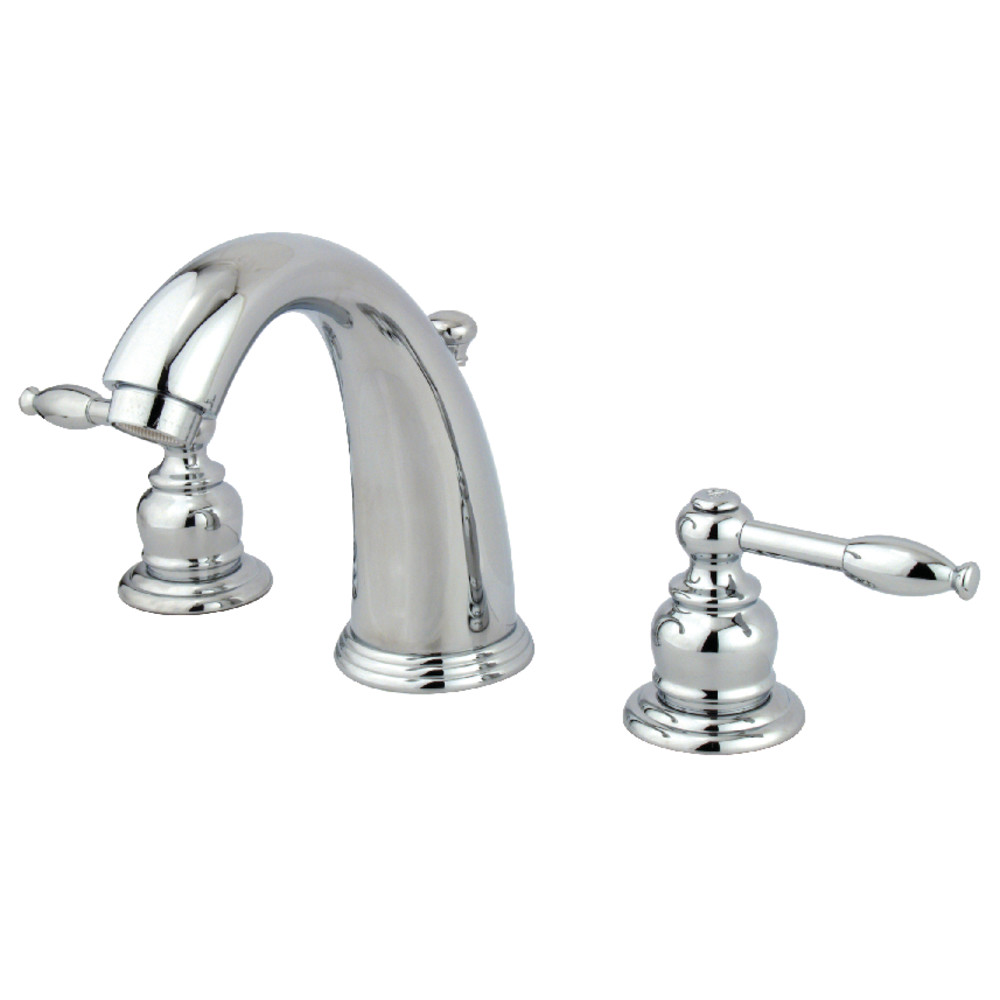Kingston Brass KB981KL 8-Inch Widespread Bathroom Faucet with Retail Pop-Up, Polished Chrome