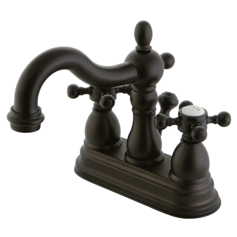 Kingston Brass KB1605BX 4 in. Centerset Bathroom Faucet, Oil Rubbed Bronze