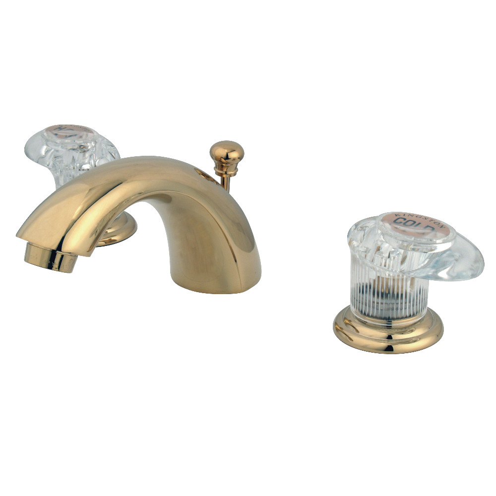 Kingston Brass KB952ALL Mini-Widespread Bathroom Faucet, Polished Brass