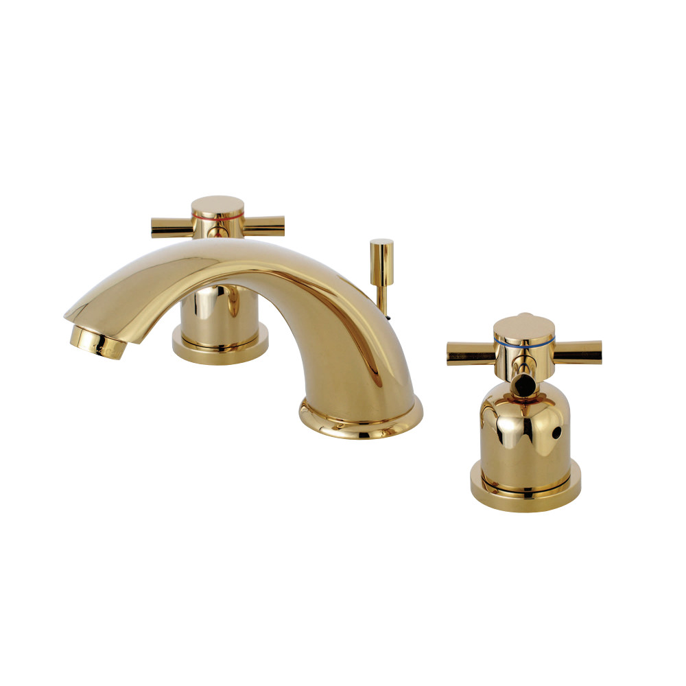 Kingston Brass KB8962DX 8 in. Widespread Bathroom Faucet, Polished Brass
