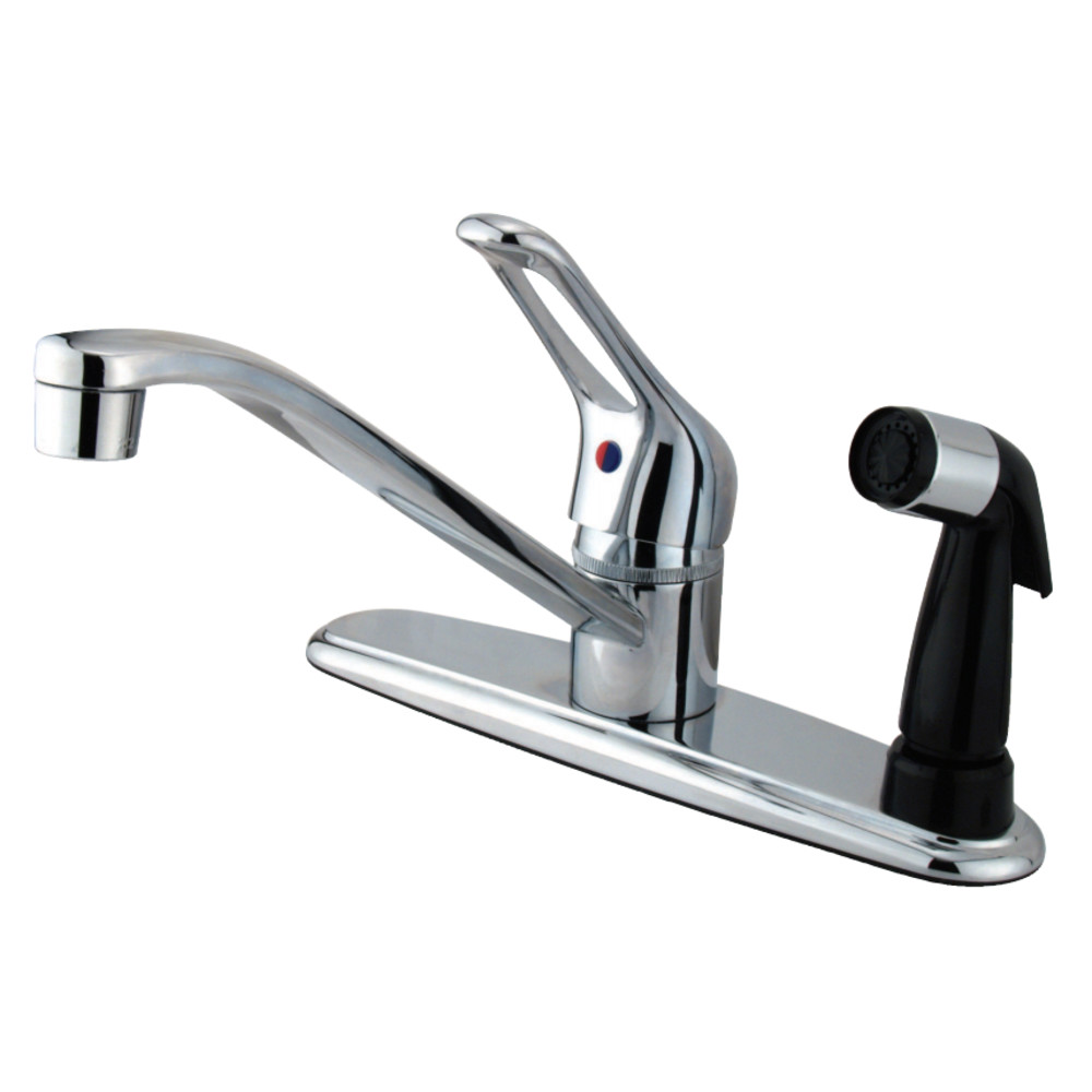 Kingston Brass KB563 Wyndham Single-Handle Centerset Kitchen Faucet, Polished Chrome