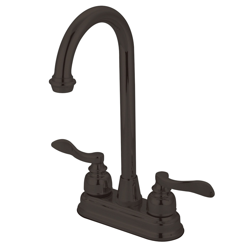 Kingston Brass KB8495NFL NuWave French 4" Centerset Bar Faucet, Oil Rubbed Bronze