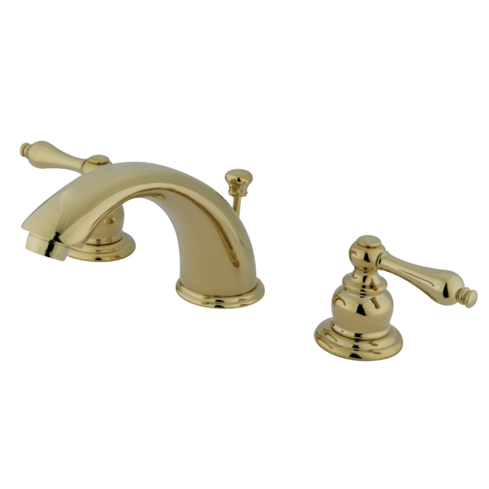 Kingston Brass KB972AL Victorian Widespread Bathroom Faucet, Polished Brass