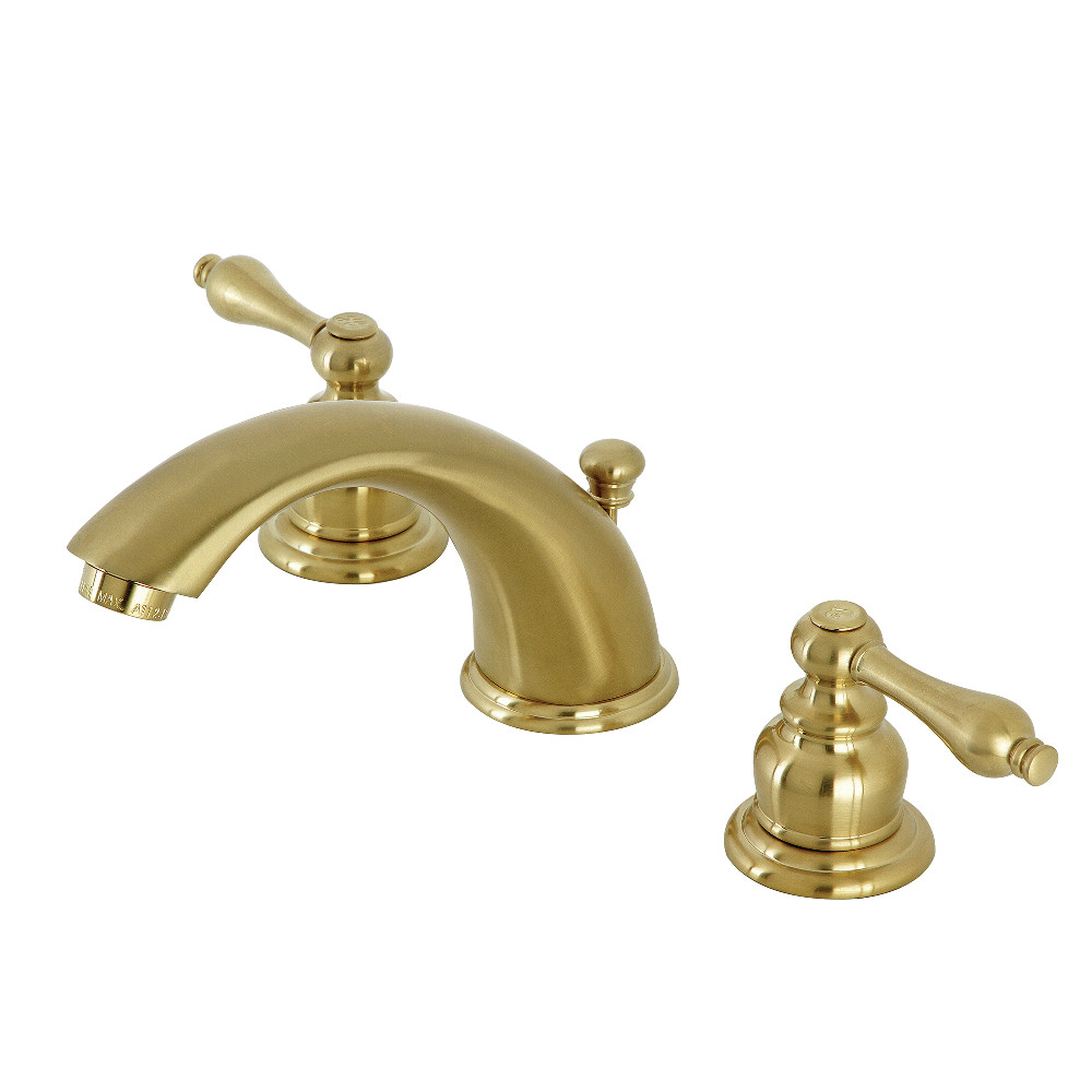 Kingston Brass KB977ALSB Victorian Widespread Bathroom Faucet, Brushed Brass