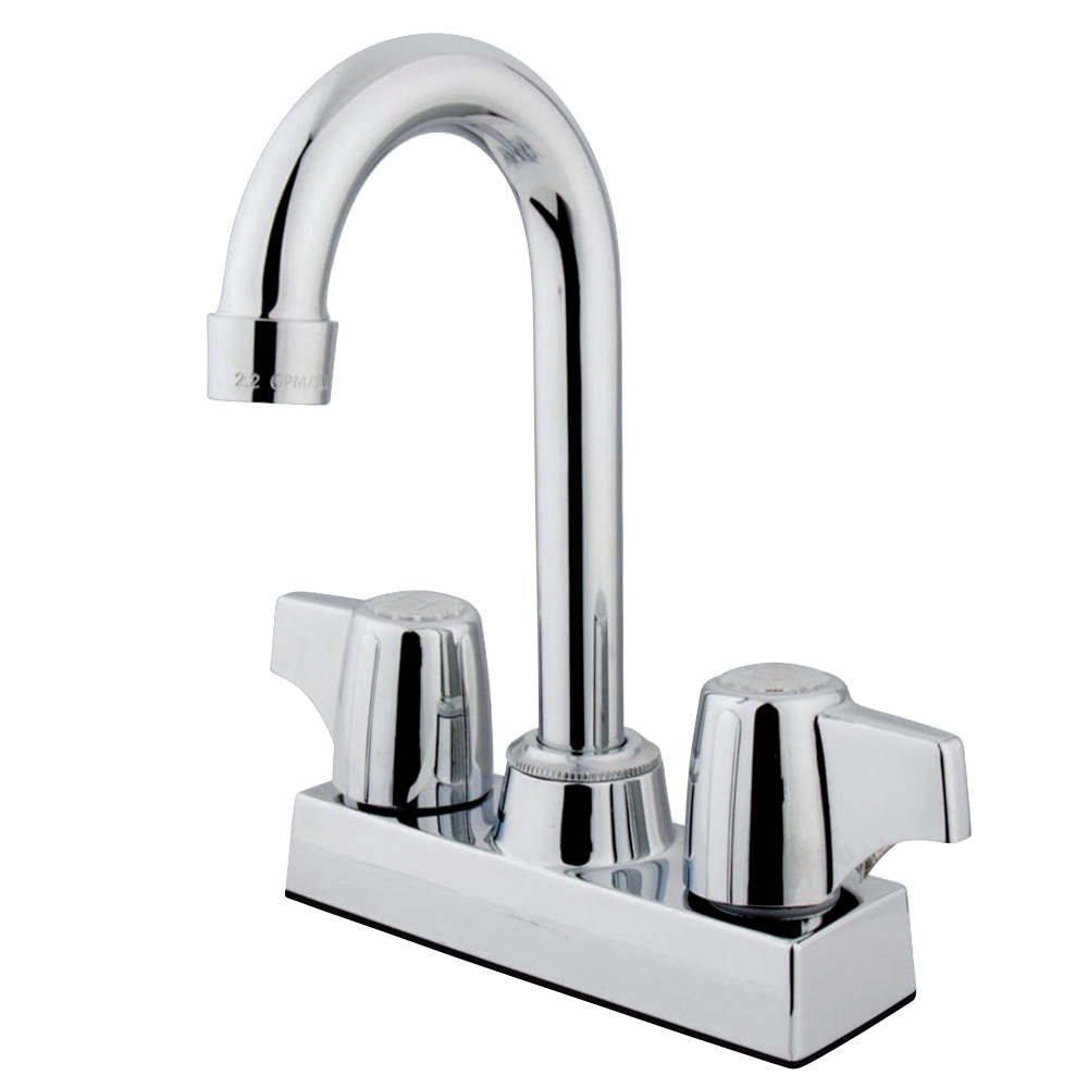 Kingston Brass KB460 Vista 4"Centerset Bar Faucet, Polished Chrome