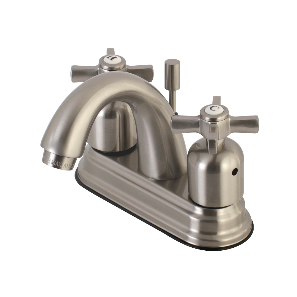 Kingston Brass KB8618ZX 4 in. Centerset Bathroom Faucet, Brushed Nickel