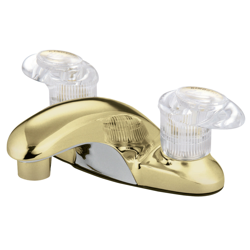 Kingston Brass KB6152ALL 4 in. Centerset Bathroom Faucet, Polished Brass