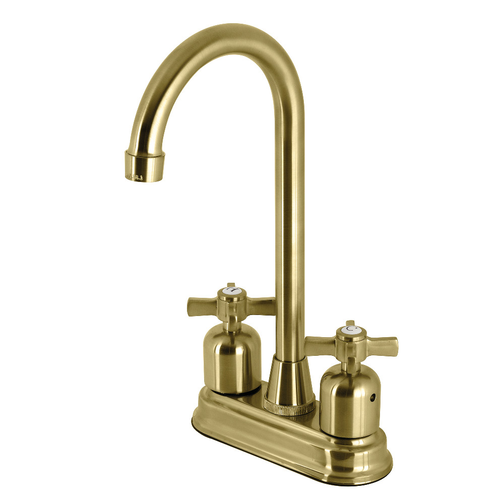 Kingston Brass KB8497ZX Millennium Bar Faucet, Brushed Brass
