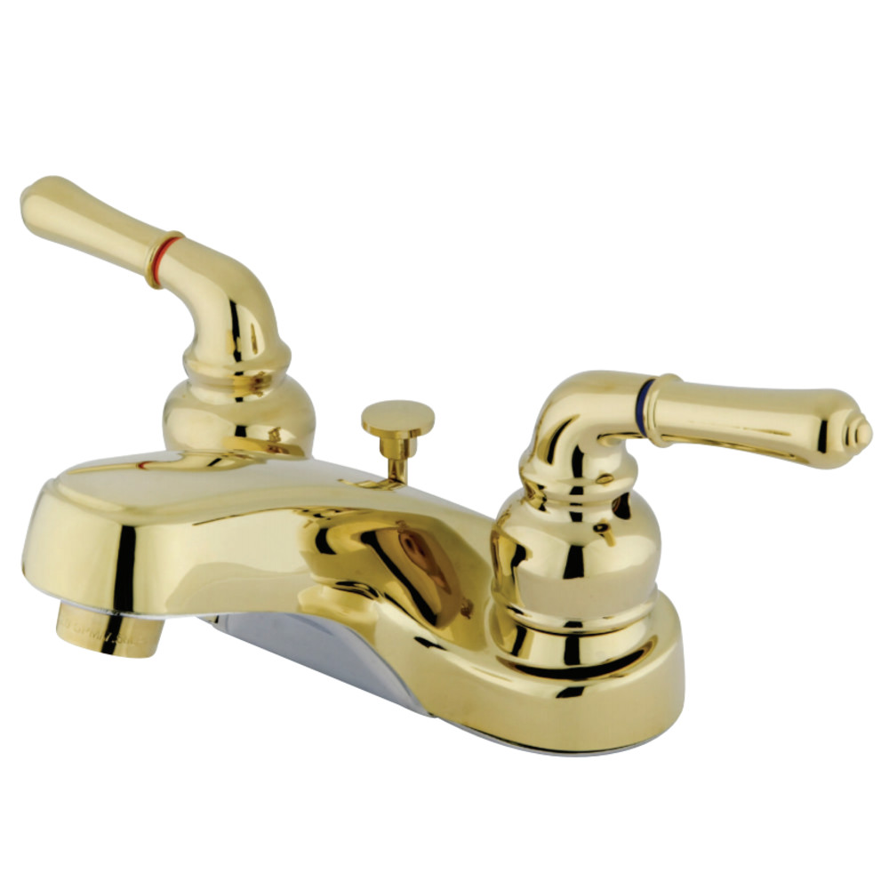 Kingston Brass KB252B 4 in. Centerset Bathroom Faucet, Polished Brass