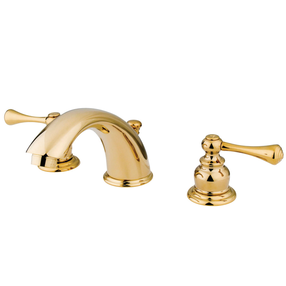 Kingston Brass KB3972BL 8 in. Widespread Bathroom Faucet, Polished Brass
