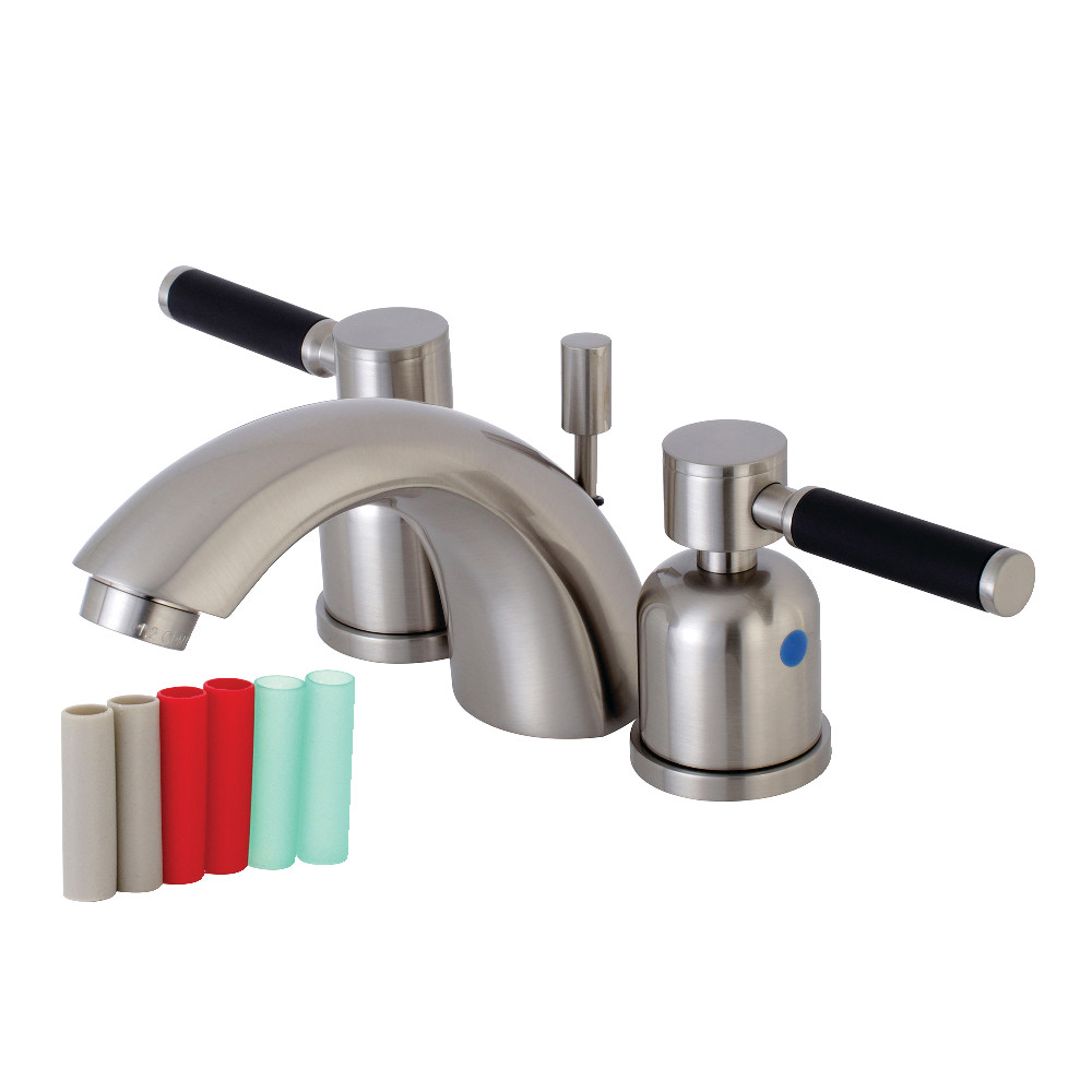 Kingston Brass KB8958DKL Mini-Widespread Bathroom Faucet, Brushed Nickel