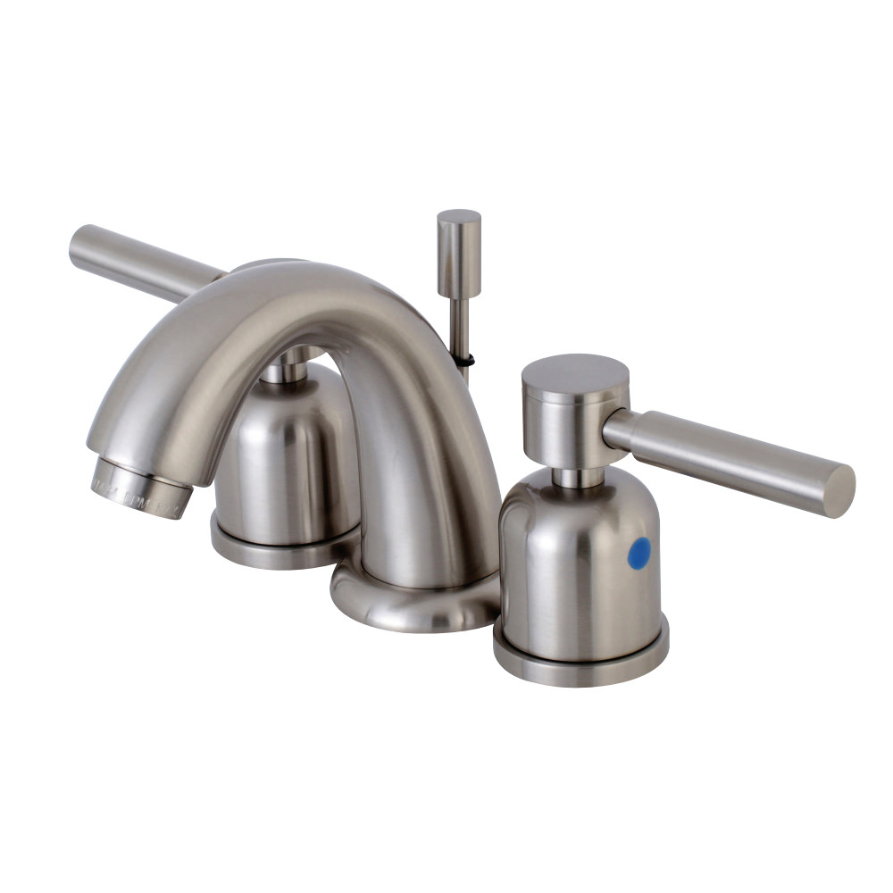 Kingston Brass KB8918DL Concord Widespread Bathroom Faucet, Brushed Nickel