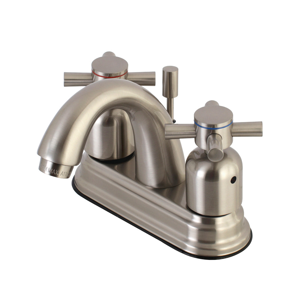 Kingston Brass KB8618DX 4 in. Centerset Bathroom Faucet, Brushed Nickel