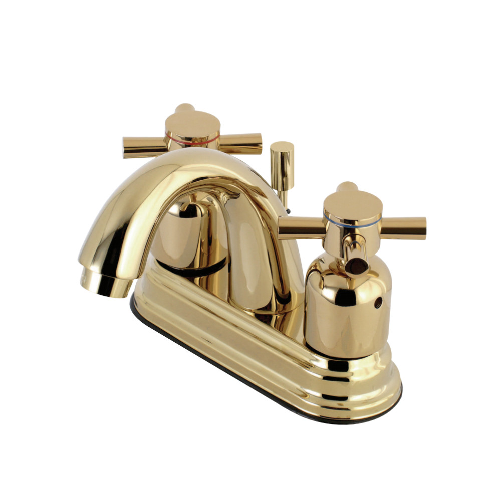 Kingston Brass KB8612DX 4 in. Centerset Bathroom Faucet, Polished Brass