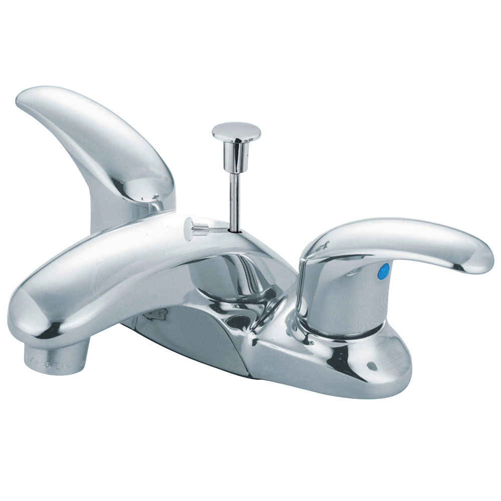 Kingston Brass KB6621LL 4 in. Centerset Bathroom Faucet, Polished Chrome