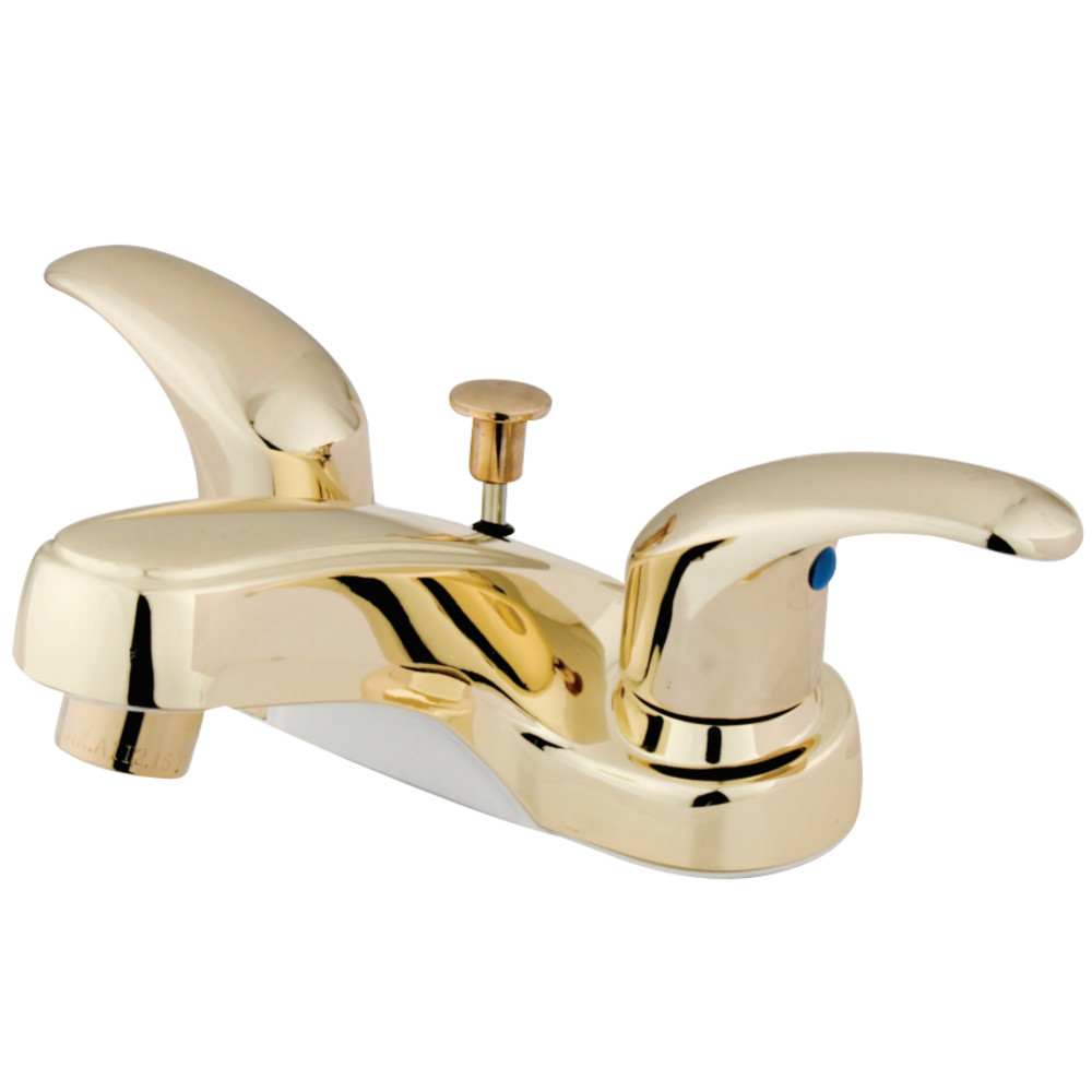 Kingston Brass KB6252 4 in. Centerset Bathroom Faucet, Polished Brass