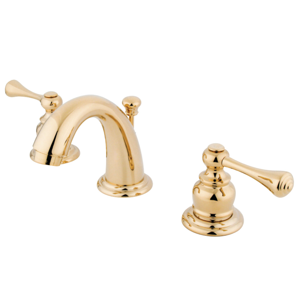 Kingston Brass KB912BL Vintage Widespread Bathroom Faucet, Polished Brass