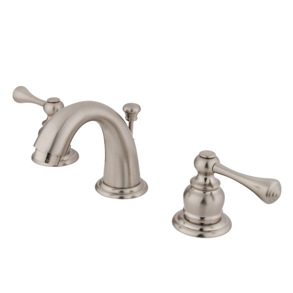 Kingston Brass KB918BL Vintage Widespread Bathroom Faucet, Brushed Nickel