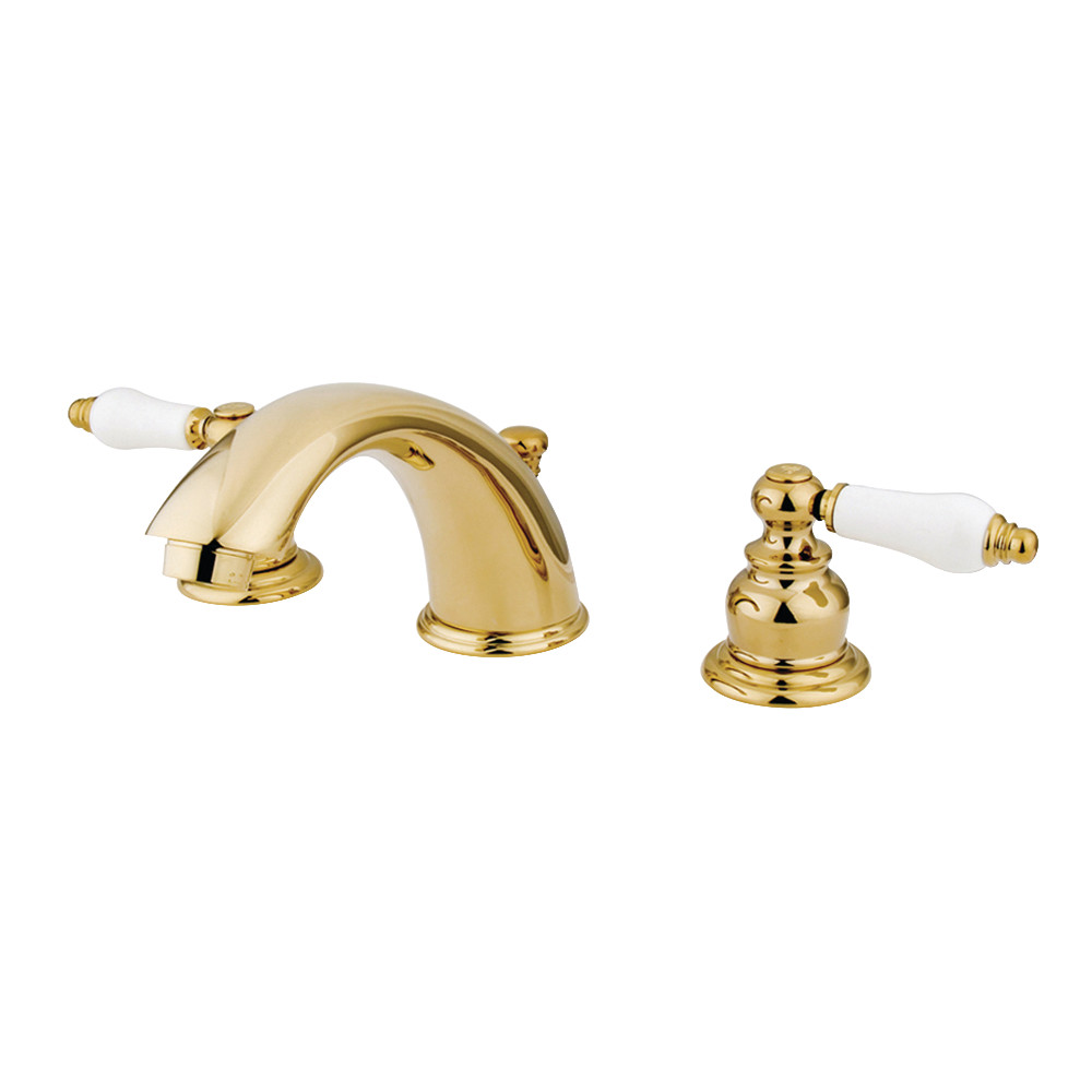 Kingston Brass KB972B Widespread Bathroom Faucet, Polished Brass