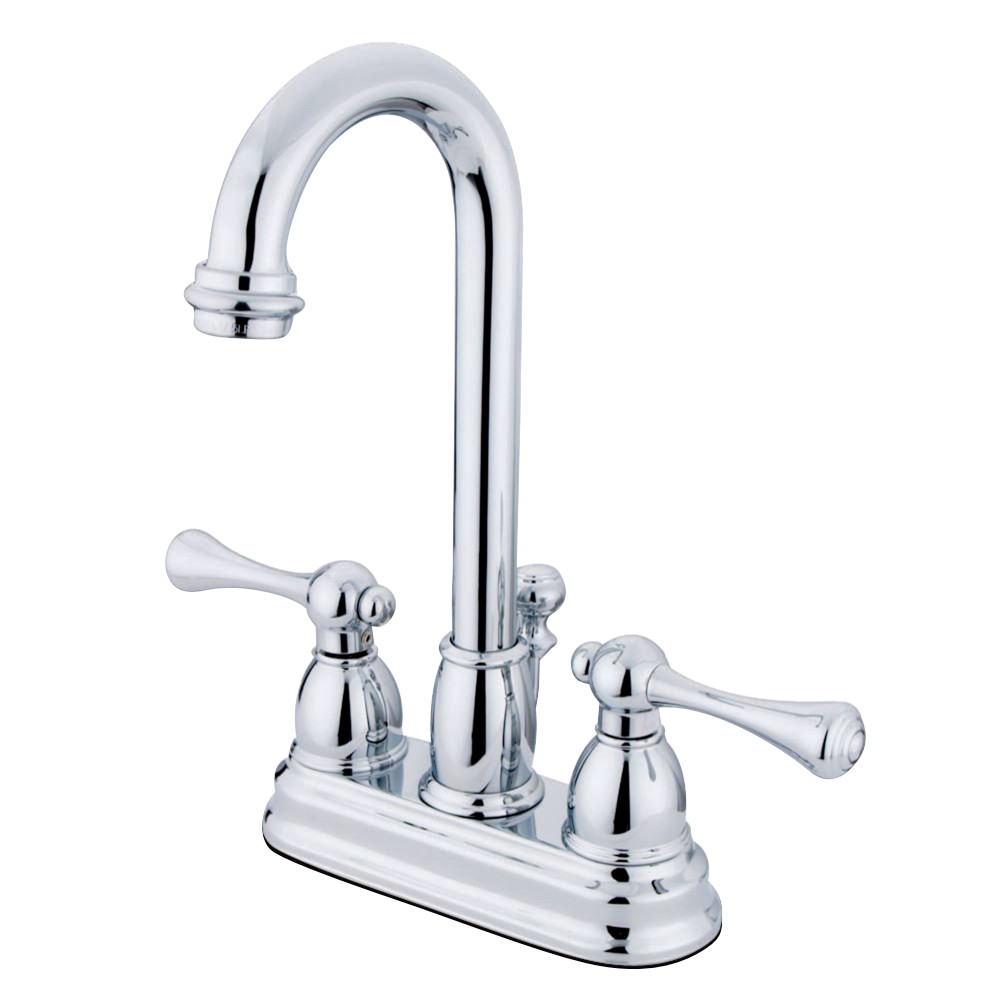 Kingston Brass KB3611BL 4 in. Centerset Bathroom Faucet, Polished Chrome
