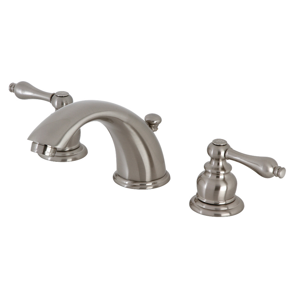 Kingston Brass KB978ALB Widespread Bathroom Faucet, Brushed Nickel