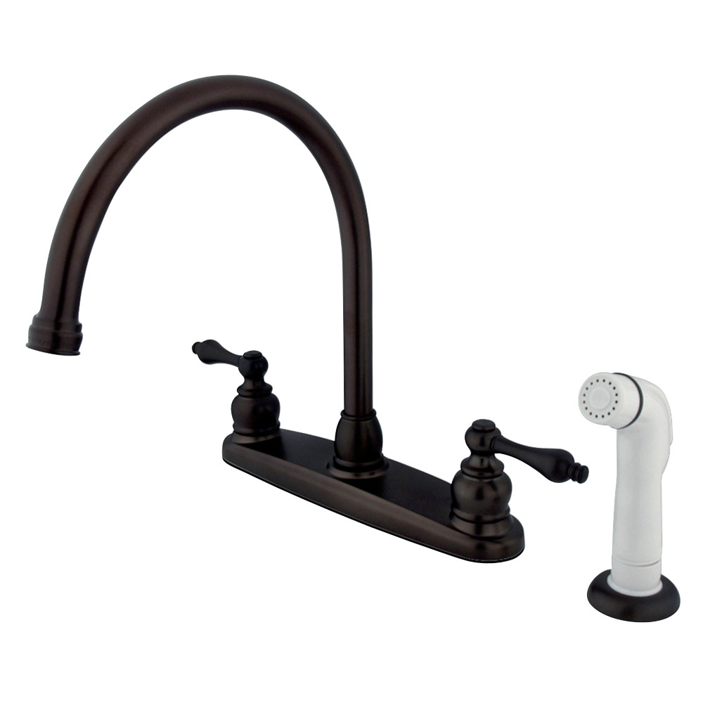 Kingston Brass KB725AL Vintage Centerset Kitchen Faucet, Oil Rubbed Bronze