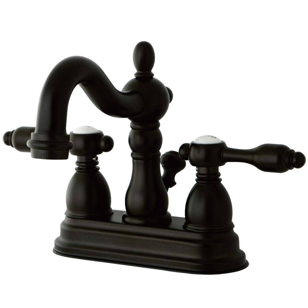 Kingston Brass KB1605TAL 4 in. Centerset Bathroom Faucet, Oil Rubbed Bronze