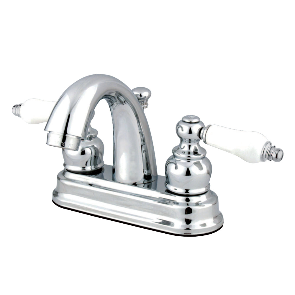 Kingston Brass KB5611PL Restoration 4 in. Centerset Bathroom Faucet, Polished Chrome