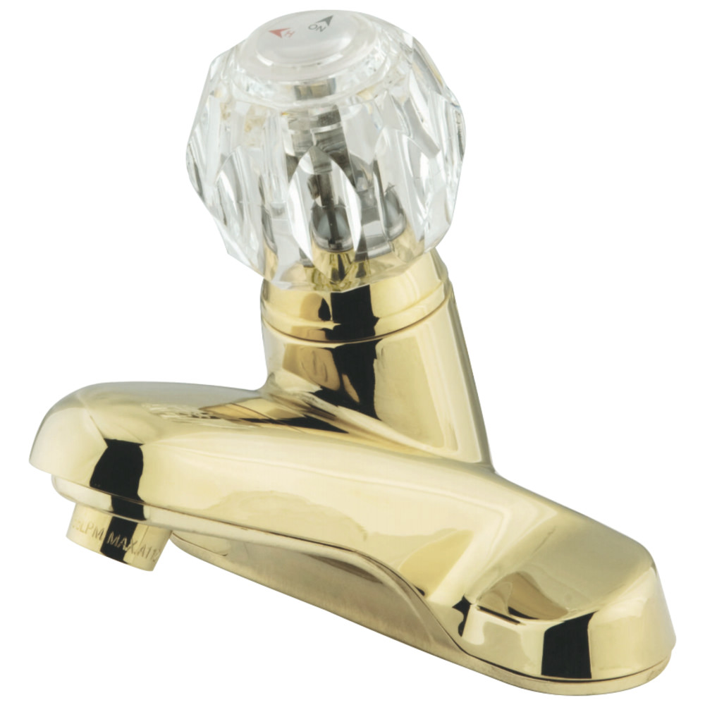 Kingston Brass KB522LP Single-Handle 4 in. Centerset Bathroom Faucet, Polished Brass