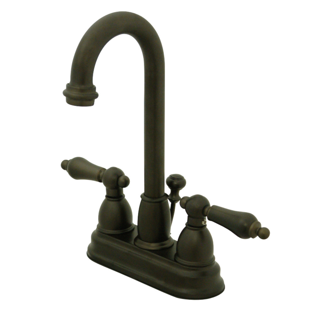 Kingston Brass KB3615AL 4 in. Centerset Bathroom Faucet, Oil Rubbed Bronze