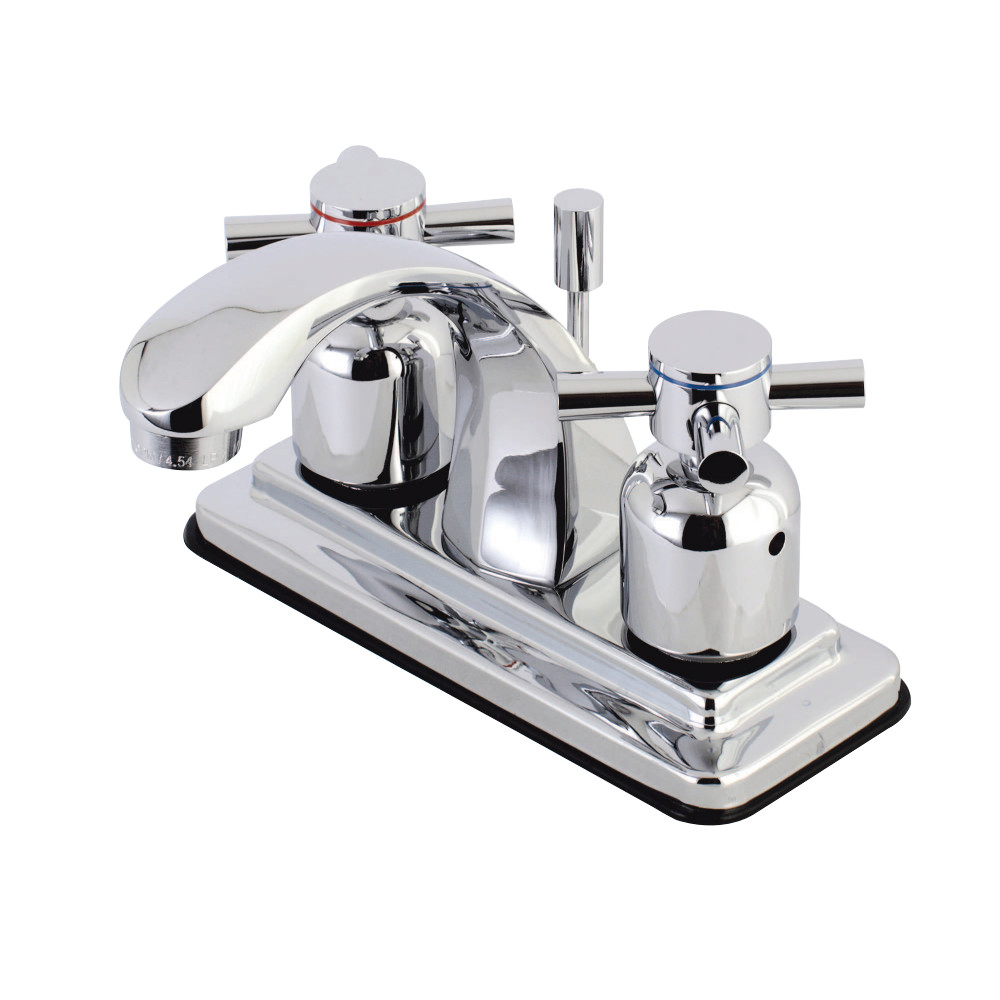 Kingston Brass KB4641DX 4 in. Centerset Bathroom Faucet, Polished Chrome