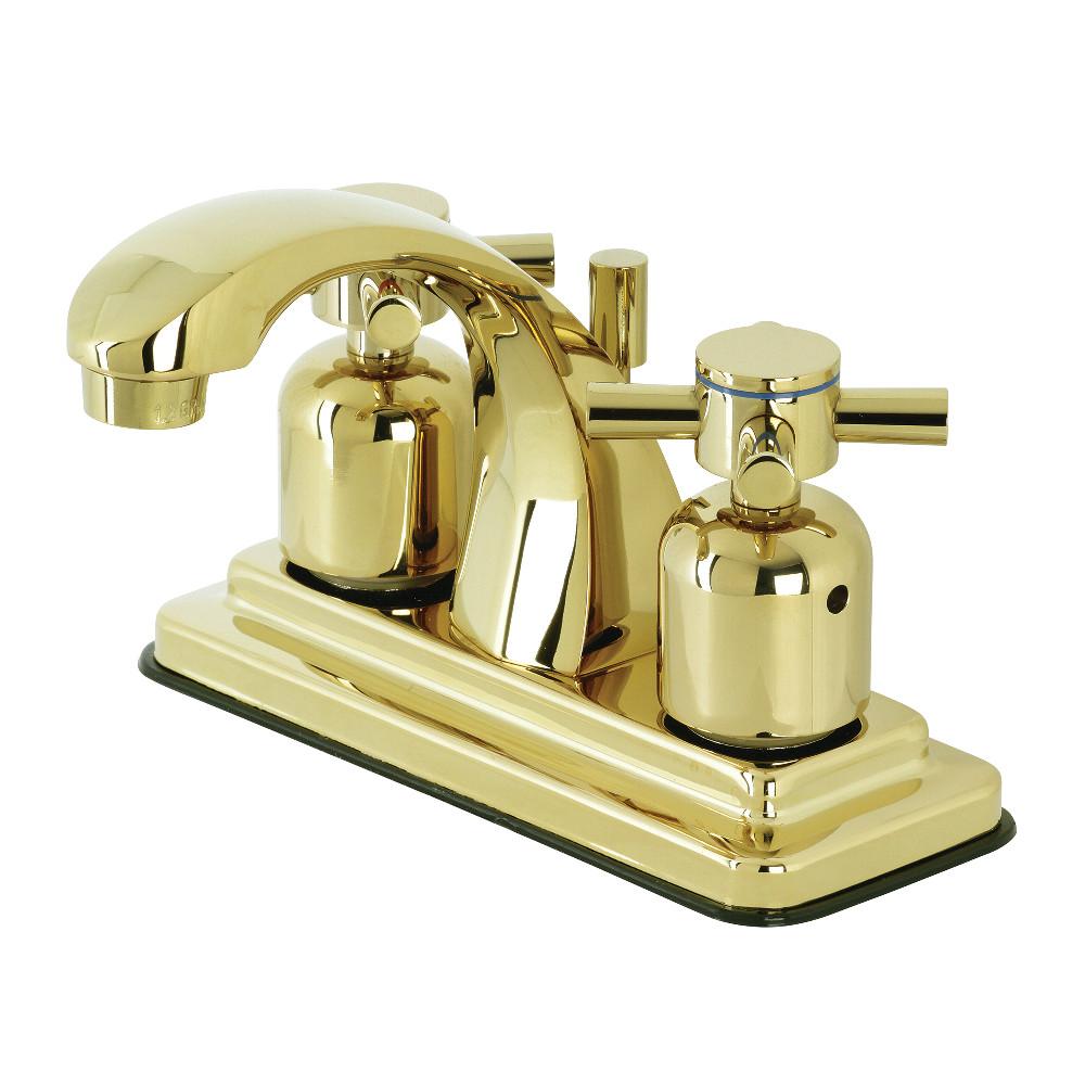 Kingston Brass KB4642DX 4 in. Centerset Bathroom Faucet, Polished Brass