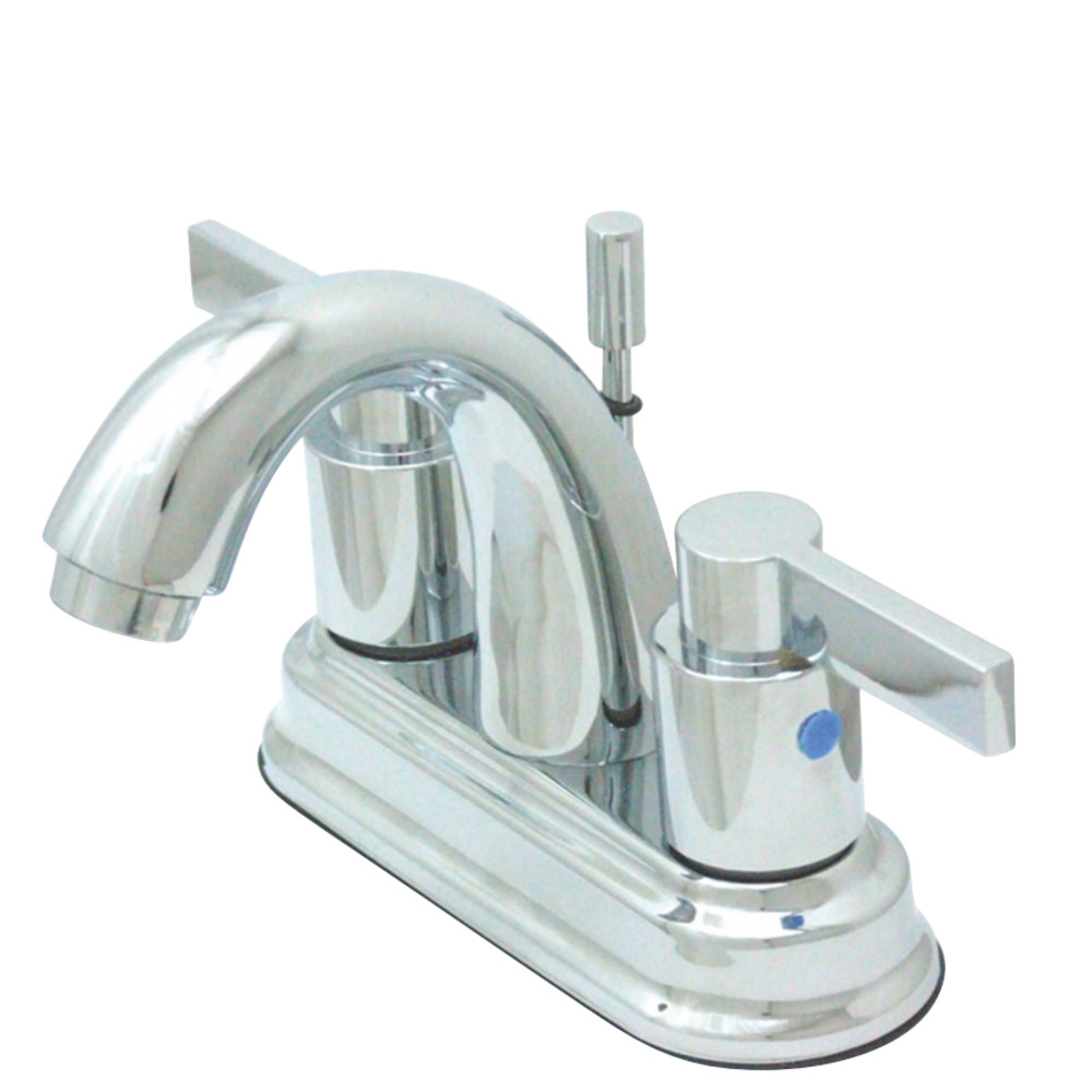 Kingston Brass KB8611NDL 4 in. Centerset Bathroom Faucet, Polished Chrome