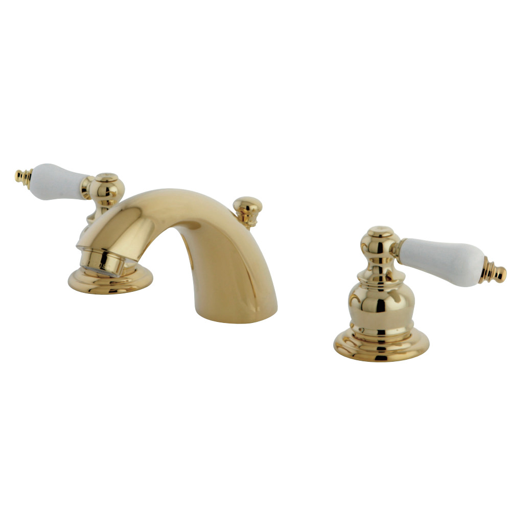 Kingston Brass KB942B Mini-Widespread Bathroom Faucet, Polished Brass