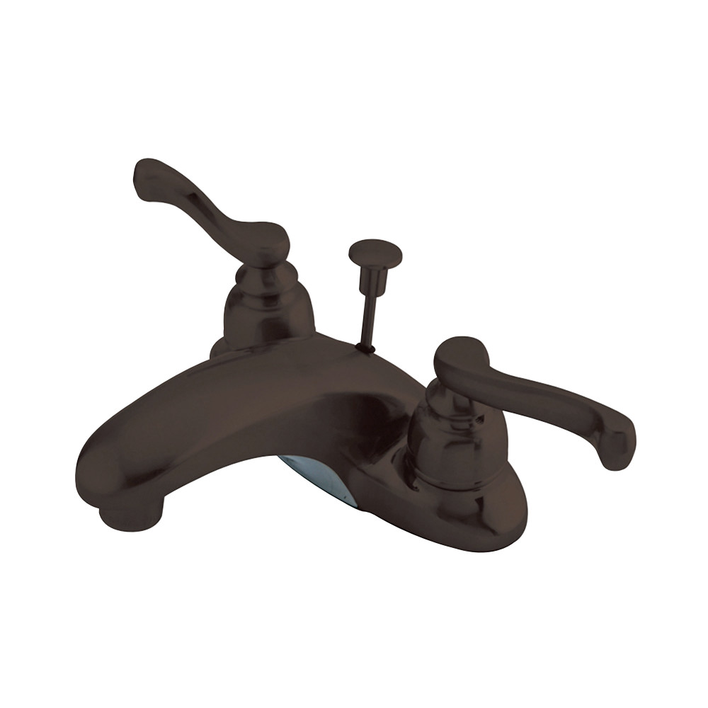 Kingston Brass KB625FL 4 in. Centerset Bathroom Faucet, Oil Rubbed Bronze